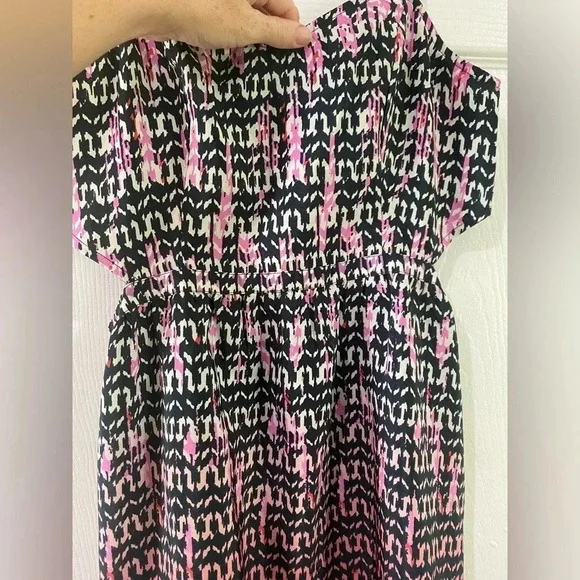 American Eagle Womens Size 6 Dress Spaghetti Strap Colorful Aztec Mini - Picture 6 of 13